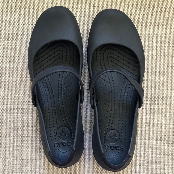 CROCS Alice Work Mary Jane Flats slip-on comfort work casual wear travel Beach 9 - Picture 5 of 14